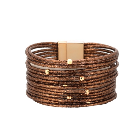 NWOT Multilayer Bracelet w/ Gold Beads - Picture 1 of 1